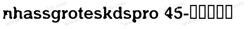 nhassgroteskdspro 45字体转换